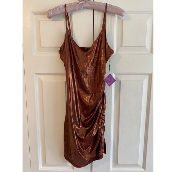 Copper Body-con Dress - Picture 4 of 4